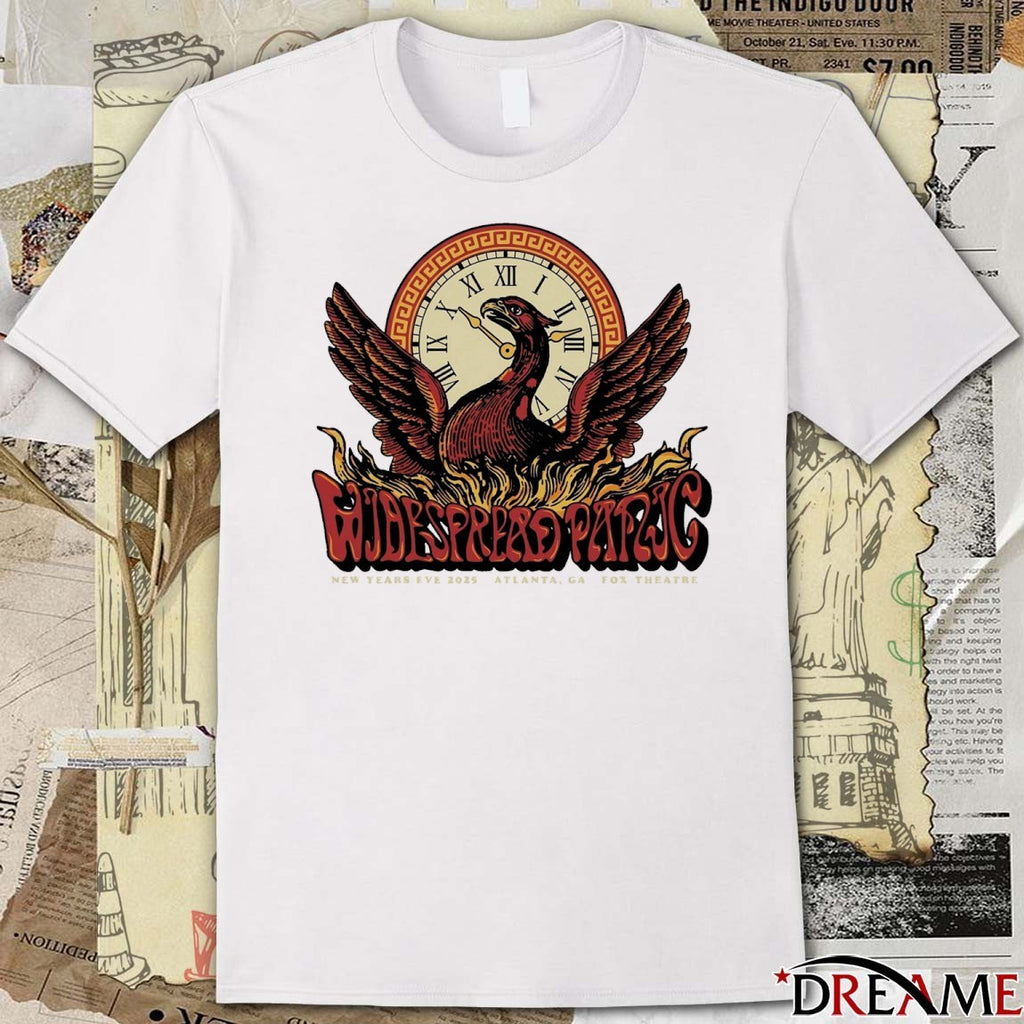 Widespread Panic New Year’s Eve 2025 Atlanta GA Fox Theatre concert t-shirt