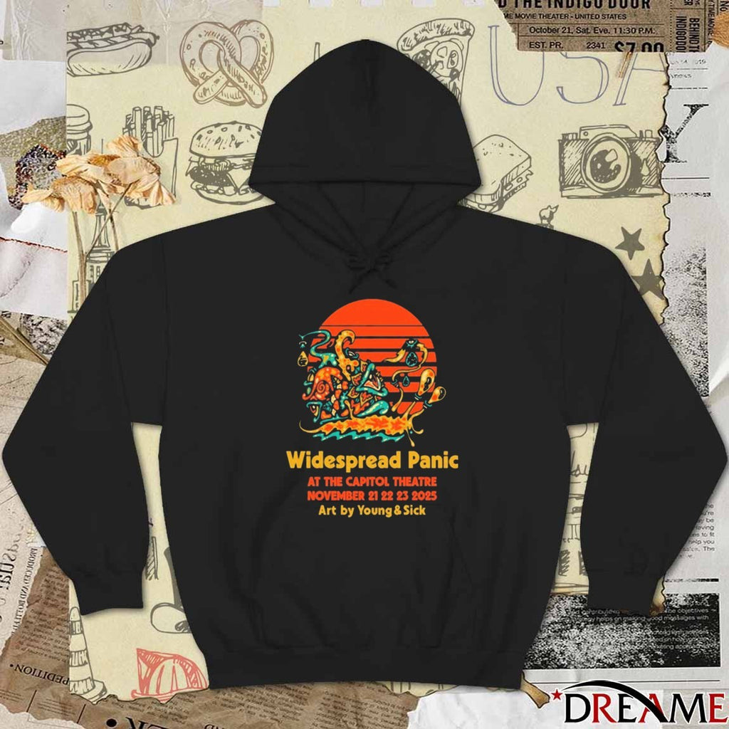 Widespread Panic November 21-23 2025 At The Capitol Theatre Art t-shirt