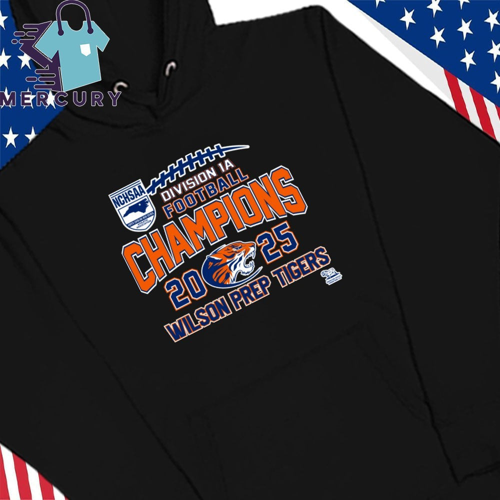 Wilson Prep Tigers 2025 NCHSAA Division 1A Football Champions Shirt