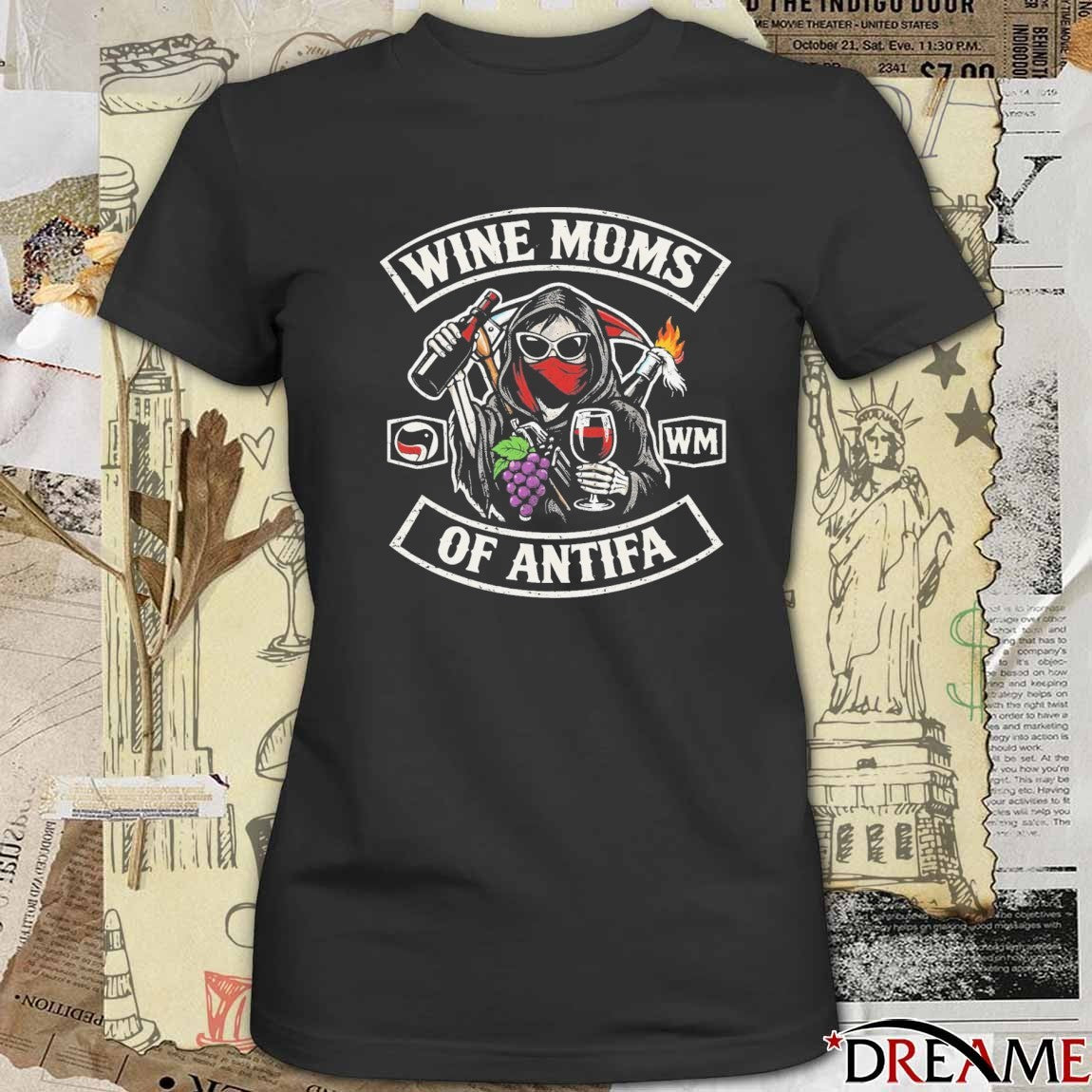 Wine Moms of Antifa Reaper 2026 t-shirt