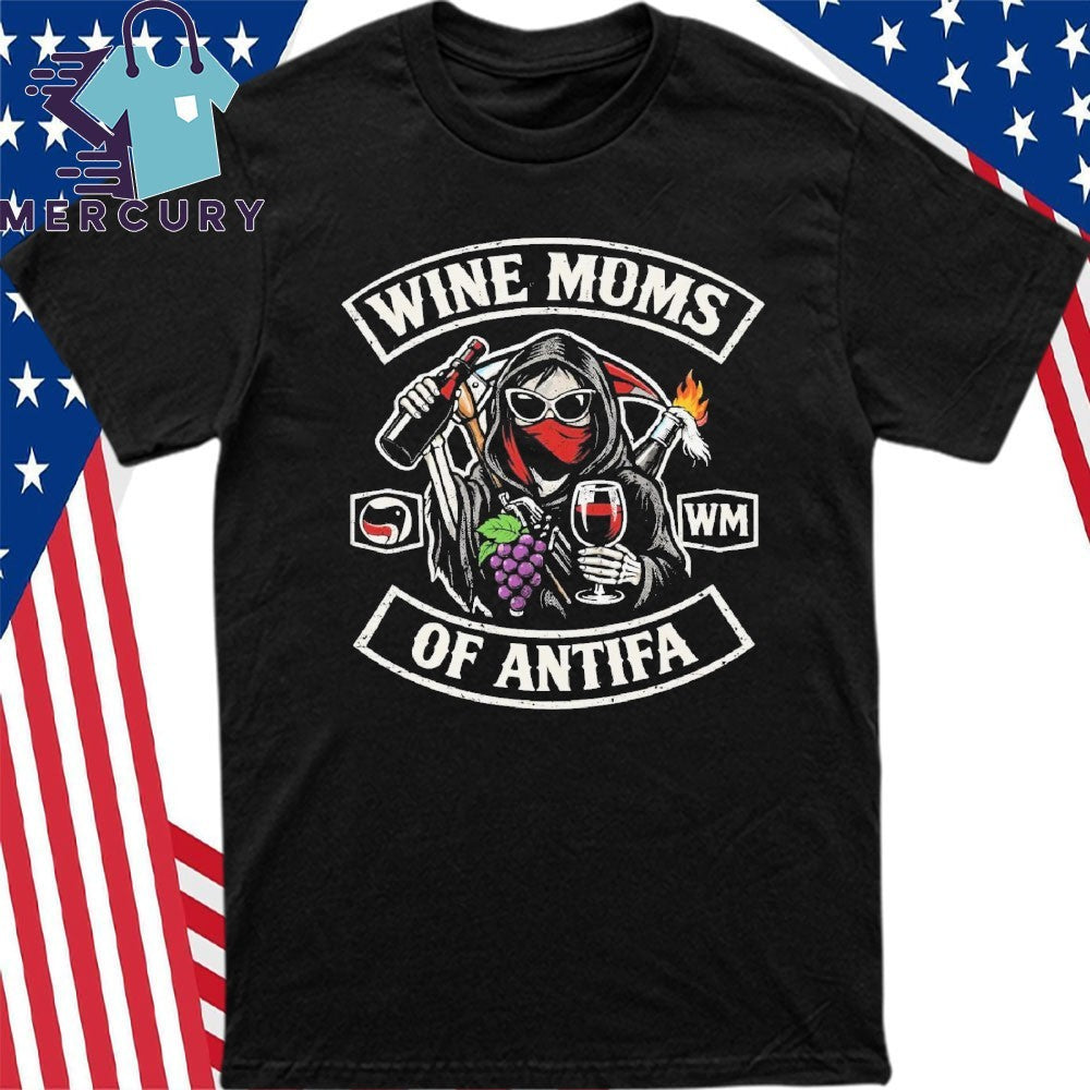Wine Moms of Antifa Shirt