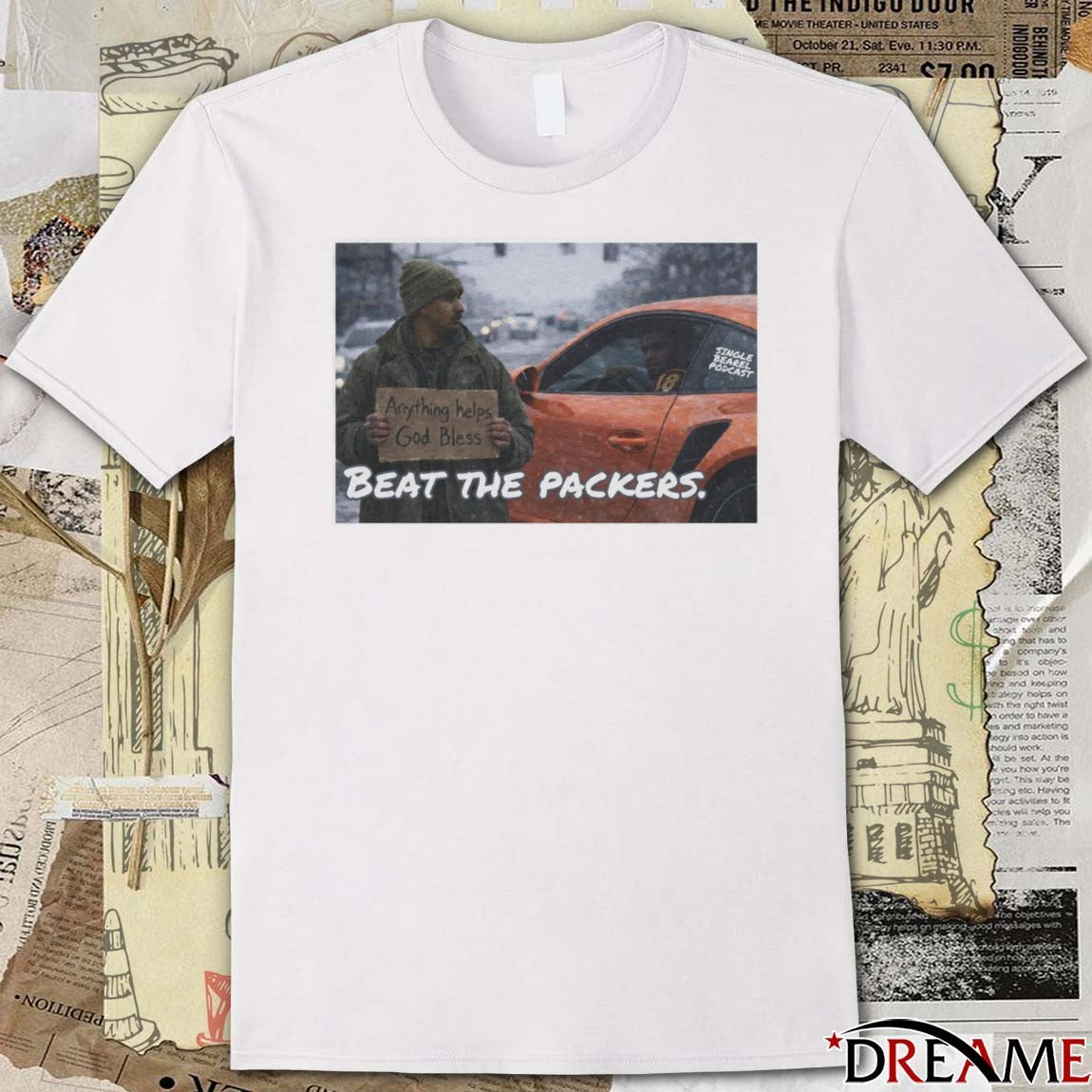Wisconsin Bum Beat The Packers Anything Helps God Bless t-shirt