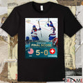 Women’s Hockey Final Score USA 5 – 0 Switzerland Winter Olympics Poster t-shirt