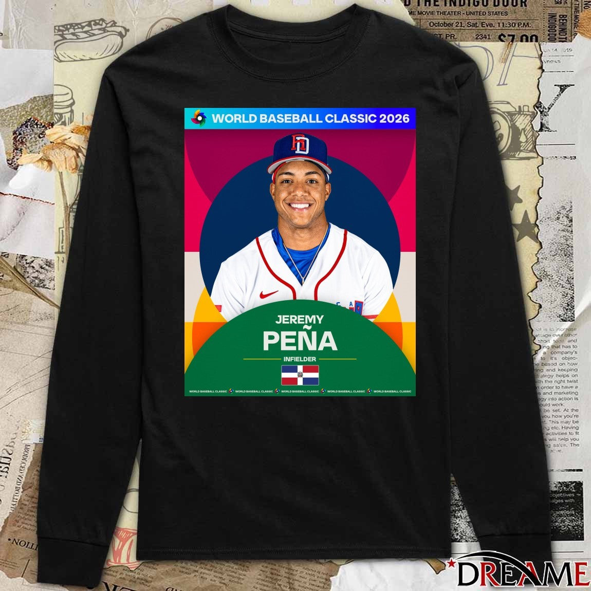 World Baseball Classic 2026 Jeremy Pena Team Dominican Republic Infielder Poster t-shirt