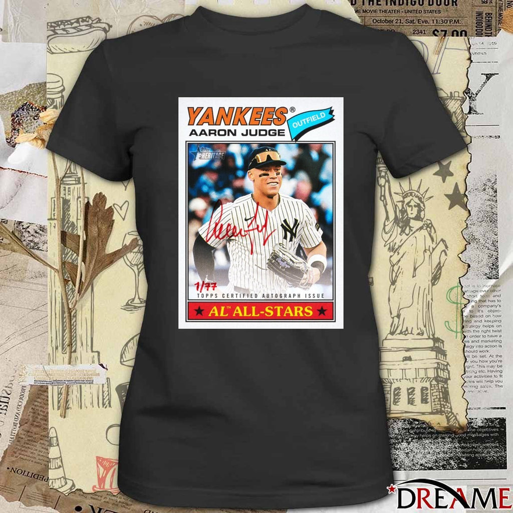 Yankees Aaron Judge Outfield Topps Certified Autograph Issue Al All-stars Poster t-shirt