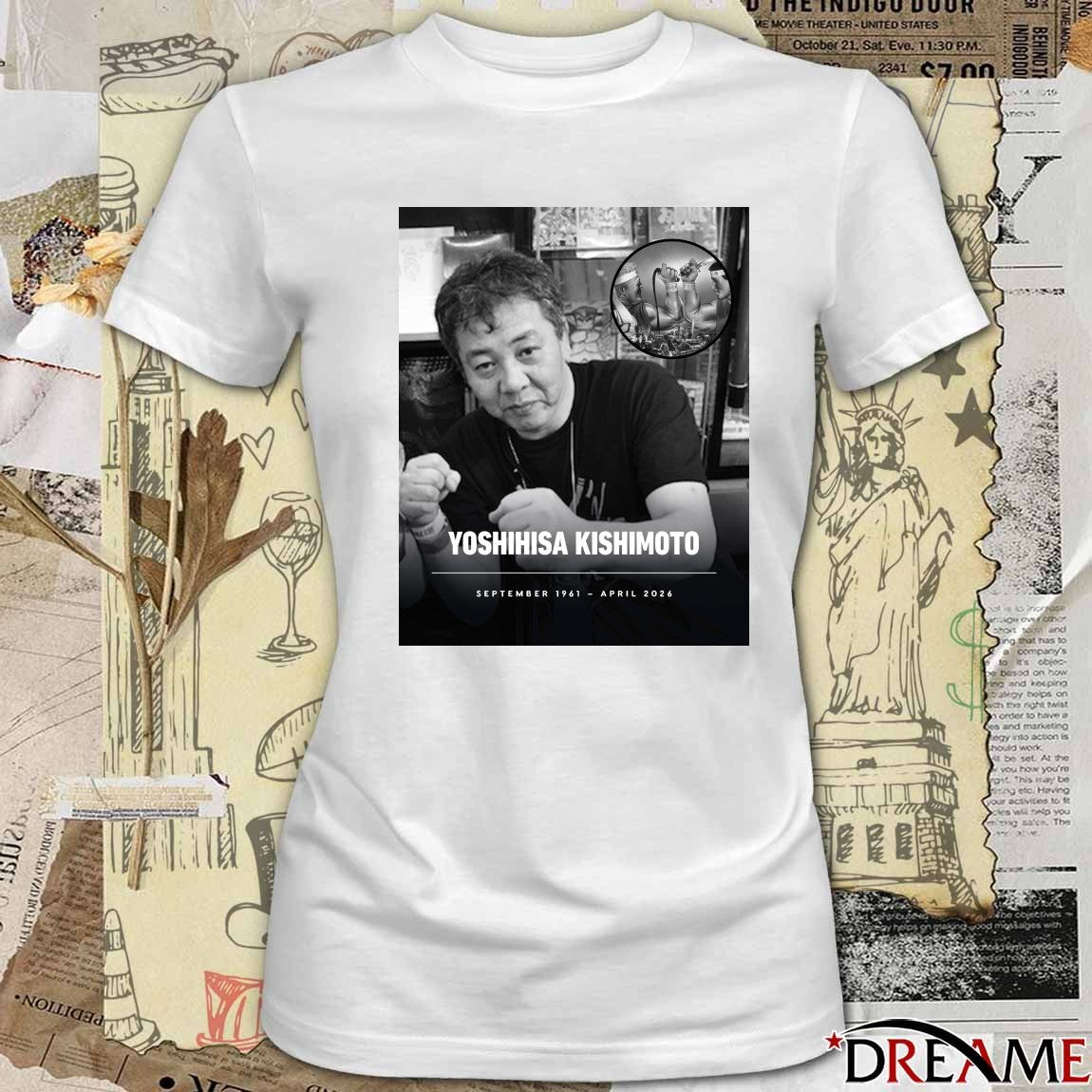 Yoshihisa Kishimoto September 1961 – April 2026 IGN t-shirt