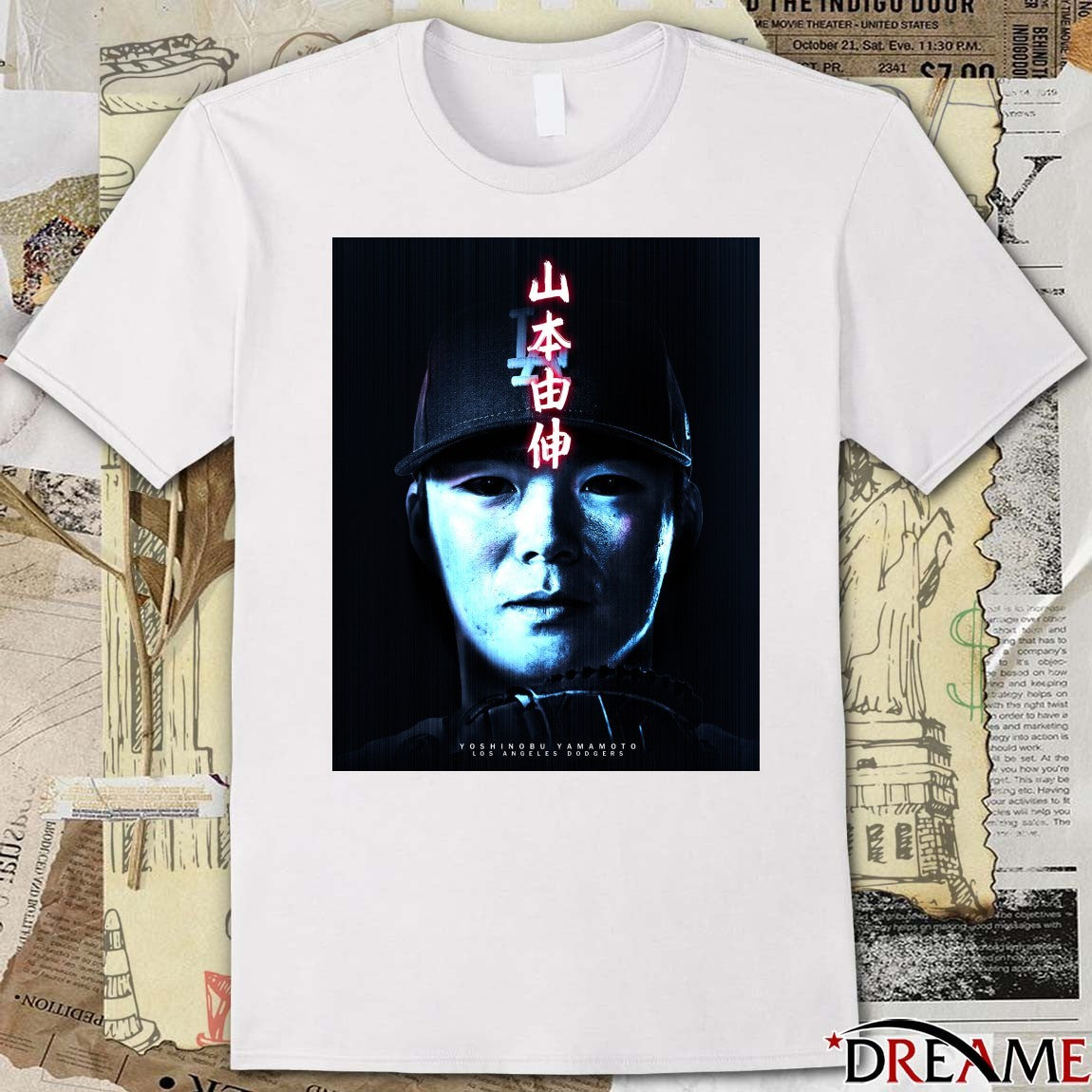 Yoshinobu Yamamoto Causing Nightmares For Hitters All October Los Angeles Dodgers MLB Poster t-shirt