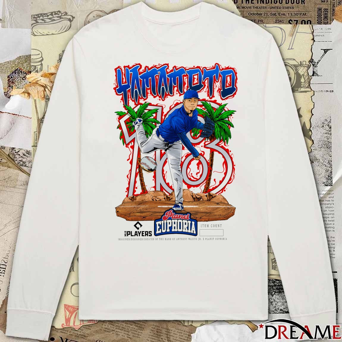 Yoshinobu Yamamoto Los Angeles Dodgers MLB 2026 Planet Euphoria Art t-shirt
