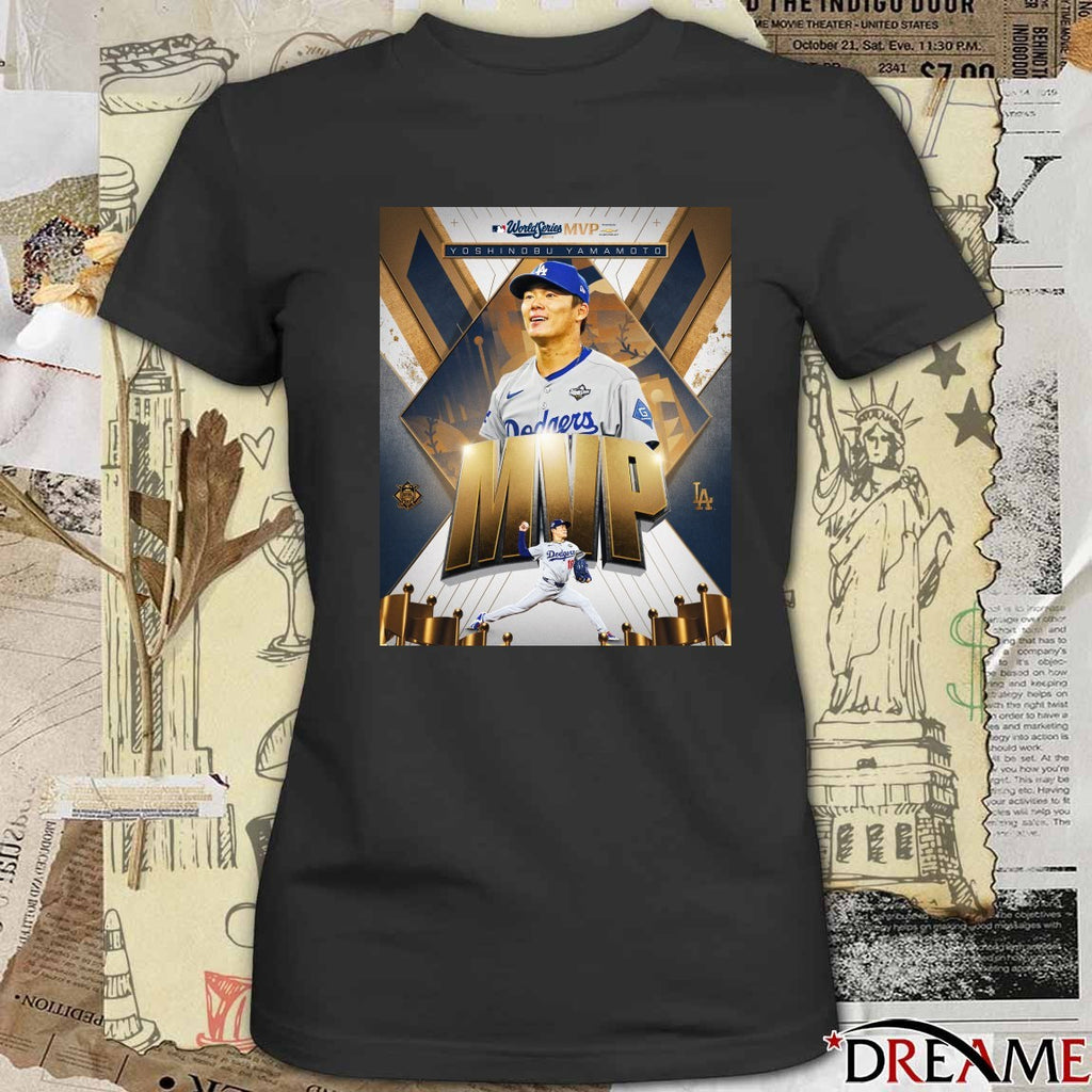 Yoshinobu Yamamoto Los Angeles Dodgers MLB World Series MVP 2025 Poster t-shirt
