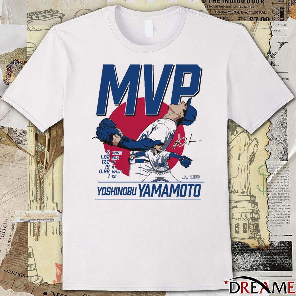 Yoshinobu Yamamoto World Series MVP Los Angeles Dodgers Defeat Toronto Blue Jays 2025 Signature t-shirt