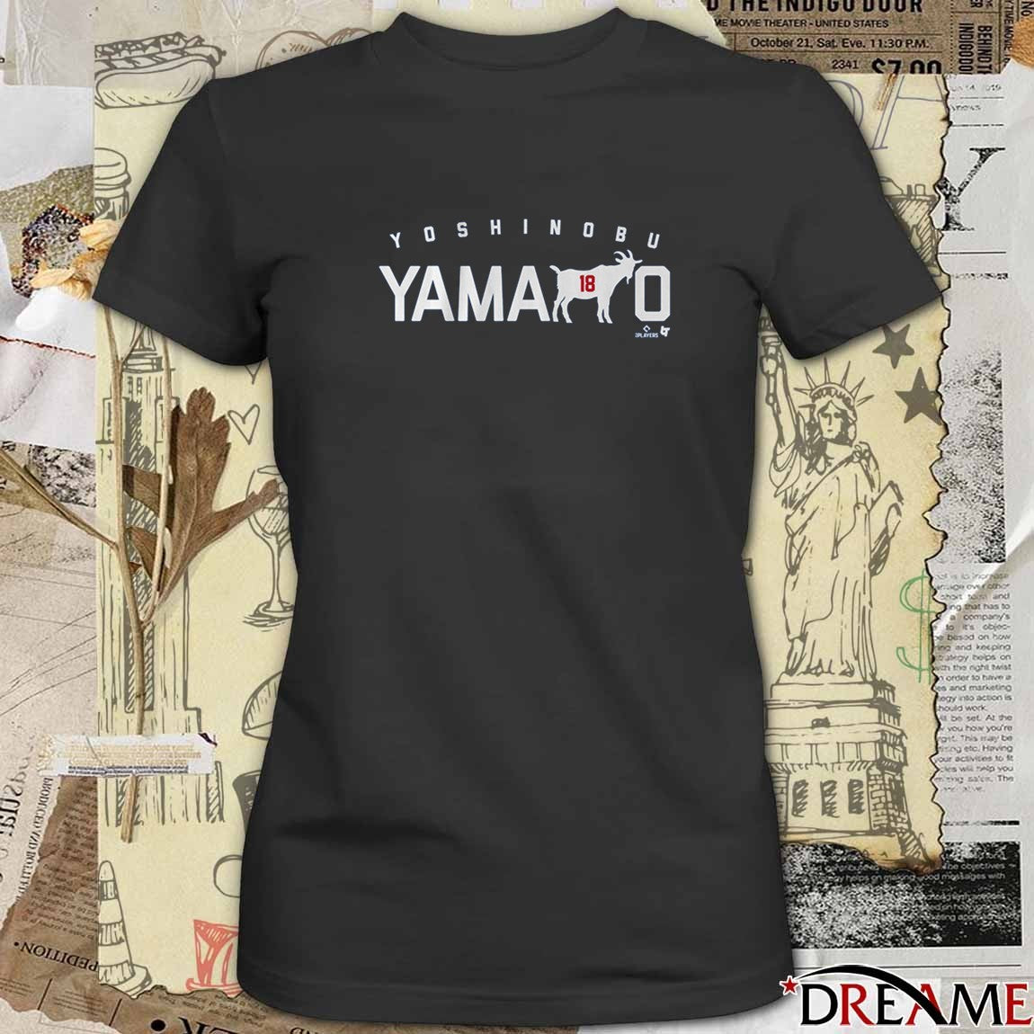 Yoshinobu Yamamoto Yama-GOAT-O Los Angeles Dodgers MLB t-shirt