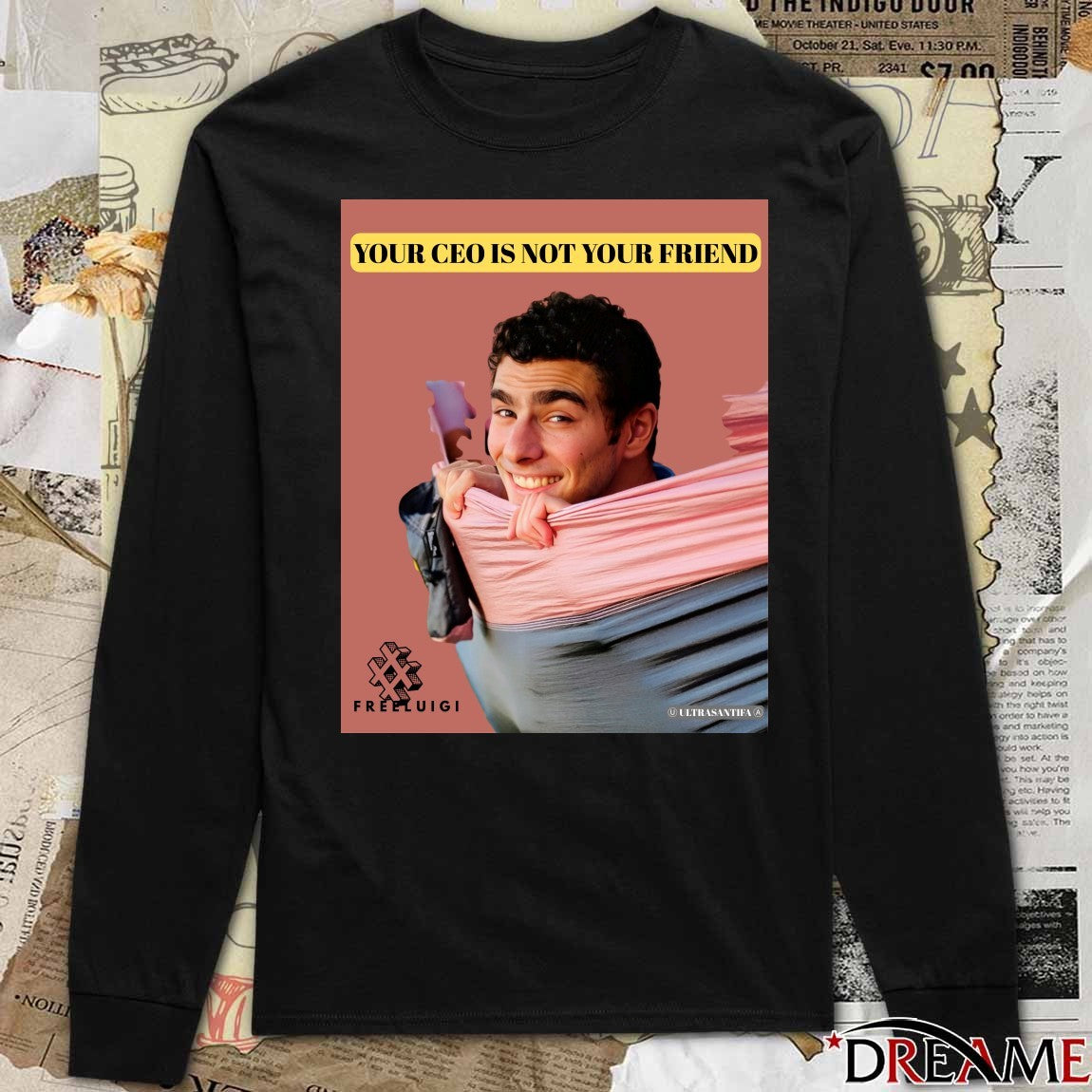 Your Ceo Is Not Your Friend Free Luigi Mangione Poster t-shirt