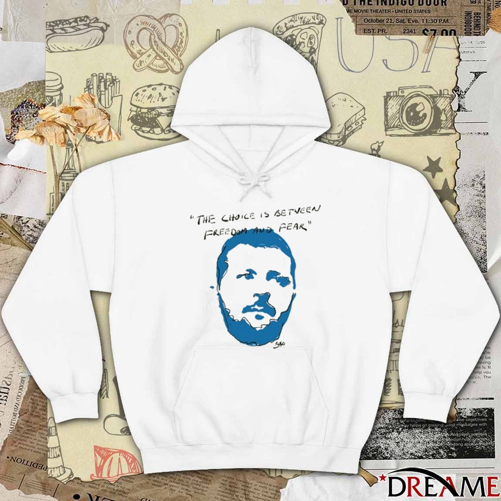 Zelenskyy The Choice Is Between Freedom And Fear 2025 t-shirt