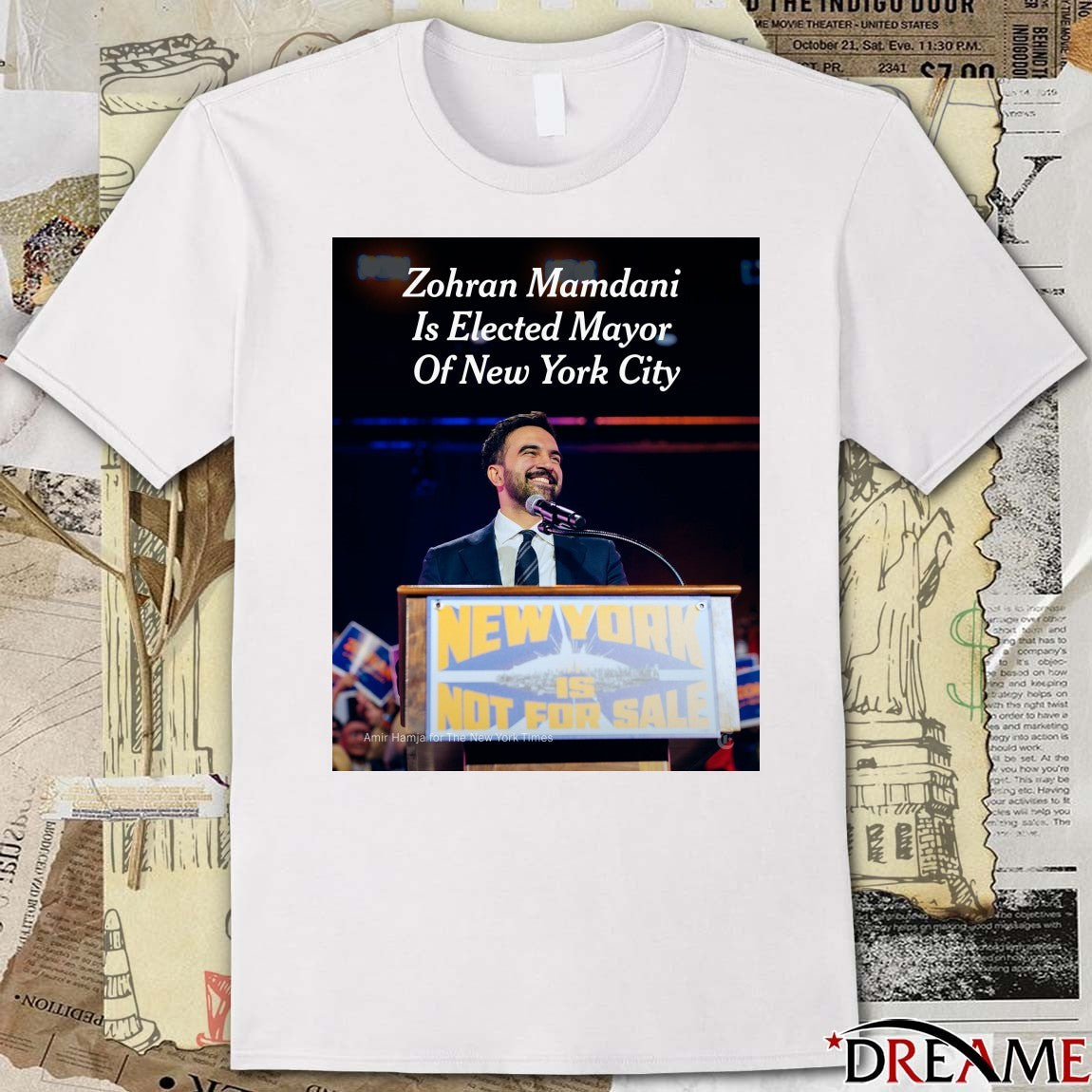 Zohran Mamdani Is Elected Mayor Of New York City 2025 Poster t-shirt