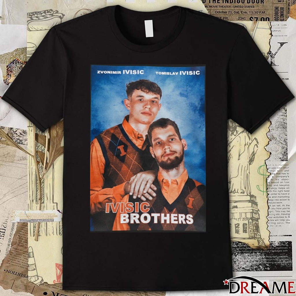 Zvonimir Ivisic And Tomislav Ivisic Step Brothers Illinois Fighting Illini t-shirt