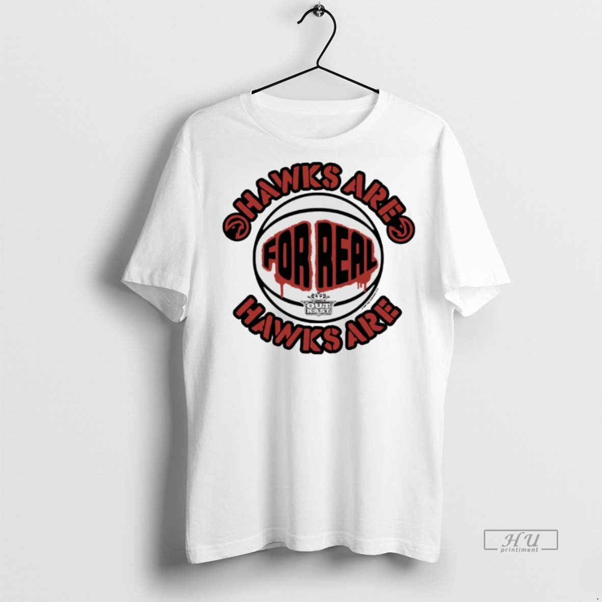 Officials Atlanta Hawks X Outkast Hawks Are For Real Premium Tee Shirt Sweater