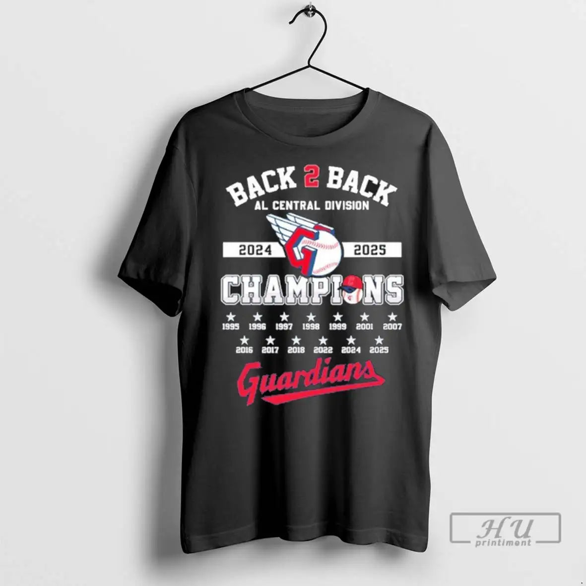 Officials Back 2 Back Cleveland Baseball Al Central Division Champions T Shirt