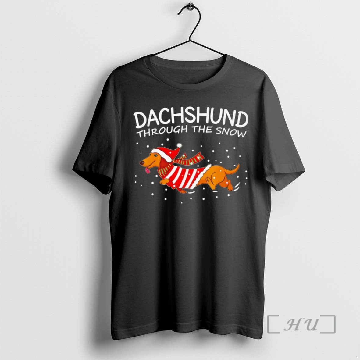 Officials Dachshund Through The Snow Christmas Premium T Shirt Sweater