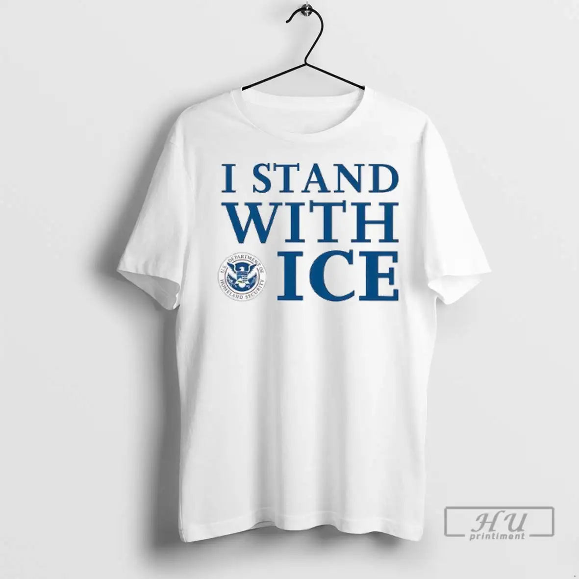 Officials I Stand With Ice Us Department Of Homeland Security Ladies T Shirt