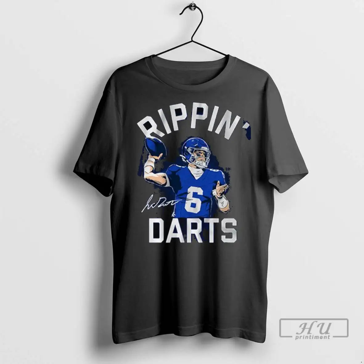 Officials Jaxson Dart Rippin Darts Signature Long Sleve T Shirt