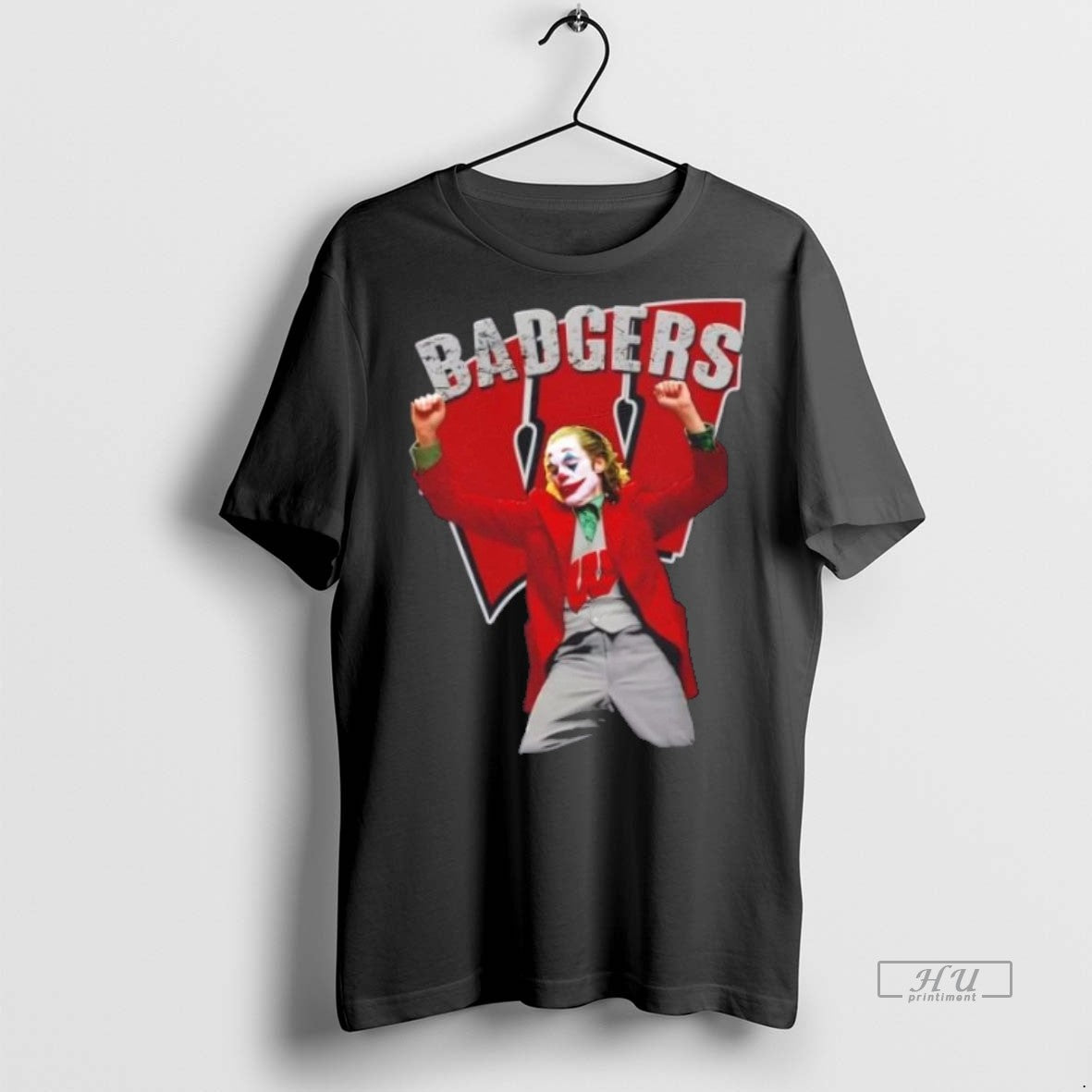 Officials Joker Dabbing X Wisconsin Badgers Football Premium Tee Shirt Sweater