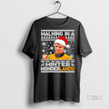 Officials Lando Norris Christmas Walking In A Winter Wonderlando Graphic Premium Tee Shirt Sweater