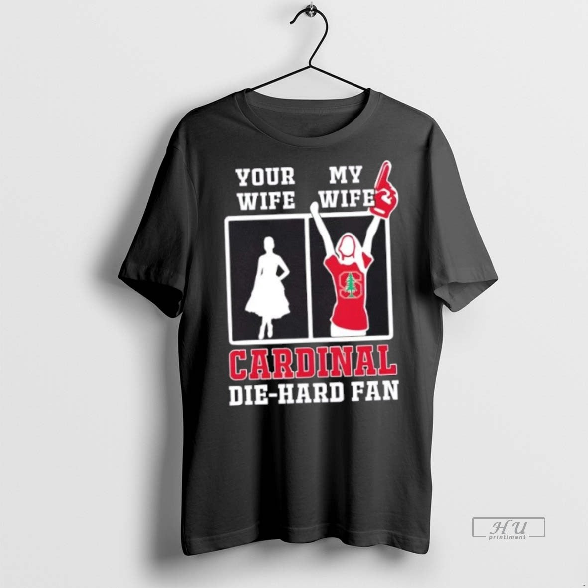 Officials My Wife Stanford Cardinal Football Die Hard Fan Premium Tee Shirt Sweater