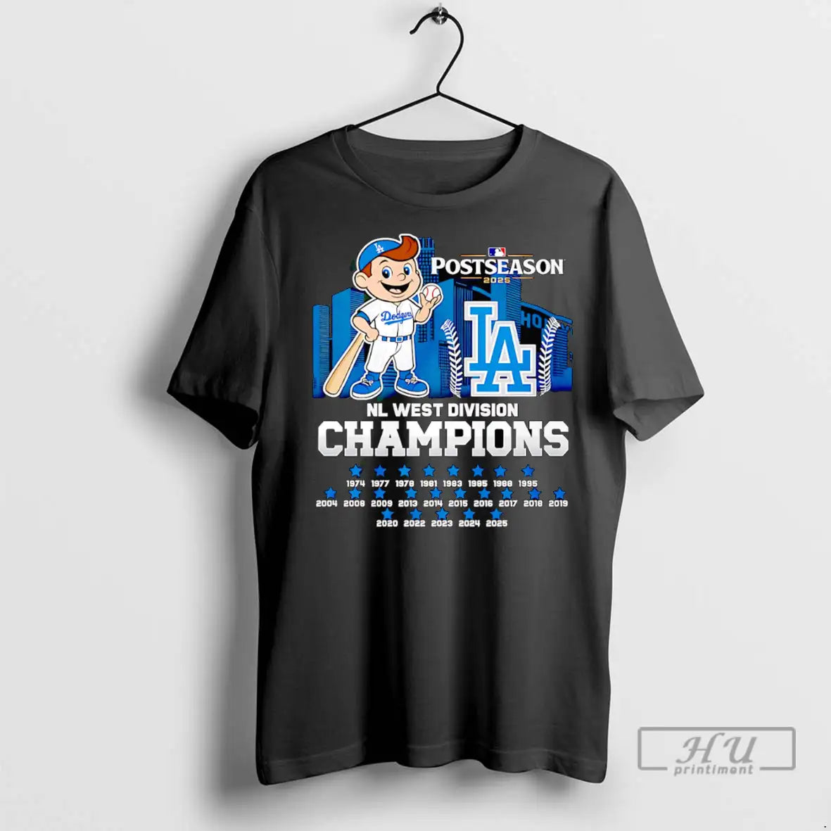 Officials Postseason 2025 Nl West Division Champions Los Angeles Dodgers Mascot Boy T Shirt