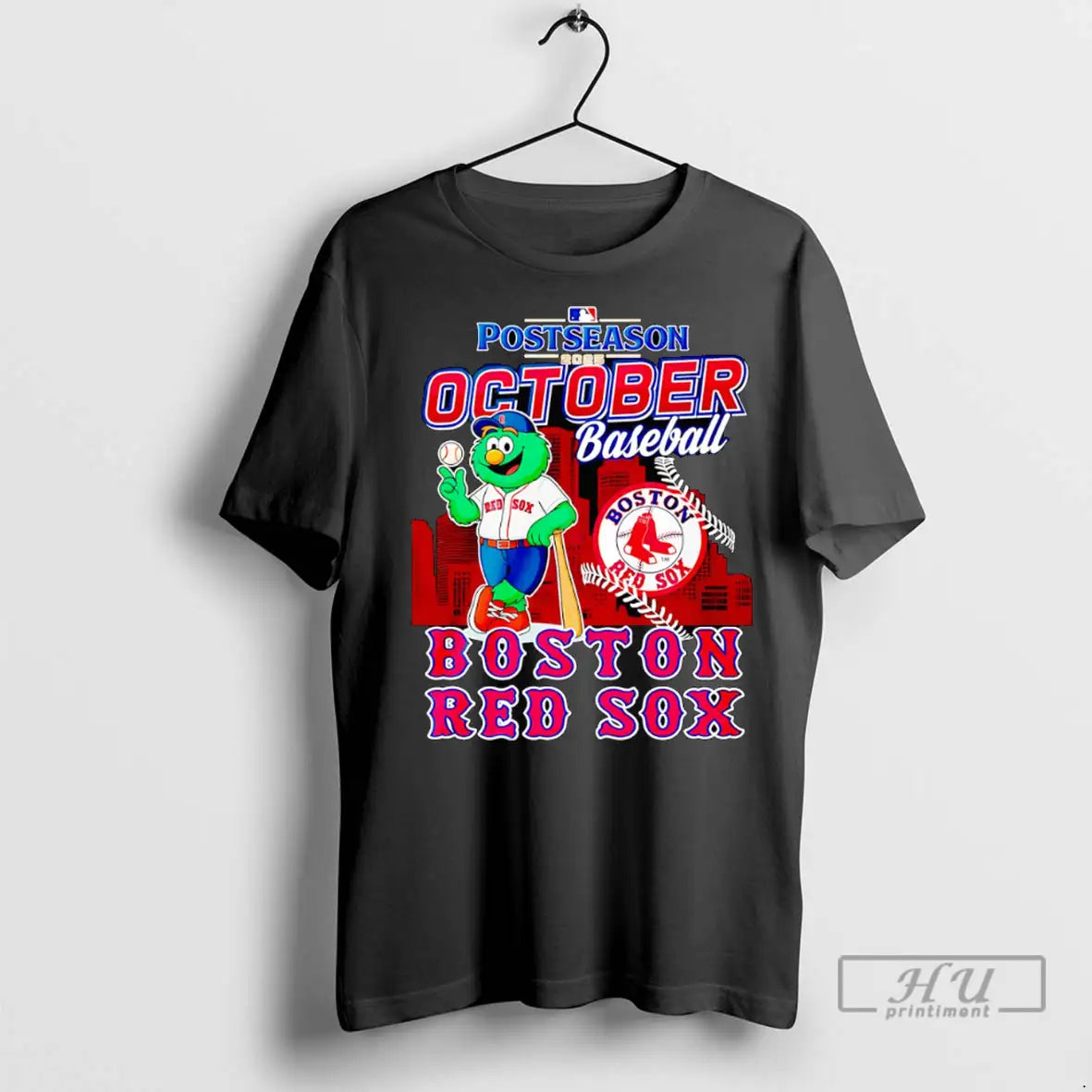 Officials Postseason 2025 October Baseball Boston Red Sox Mascot T Shirt