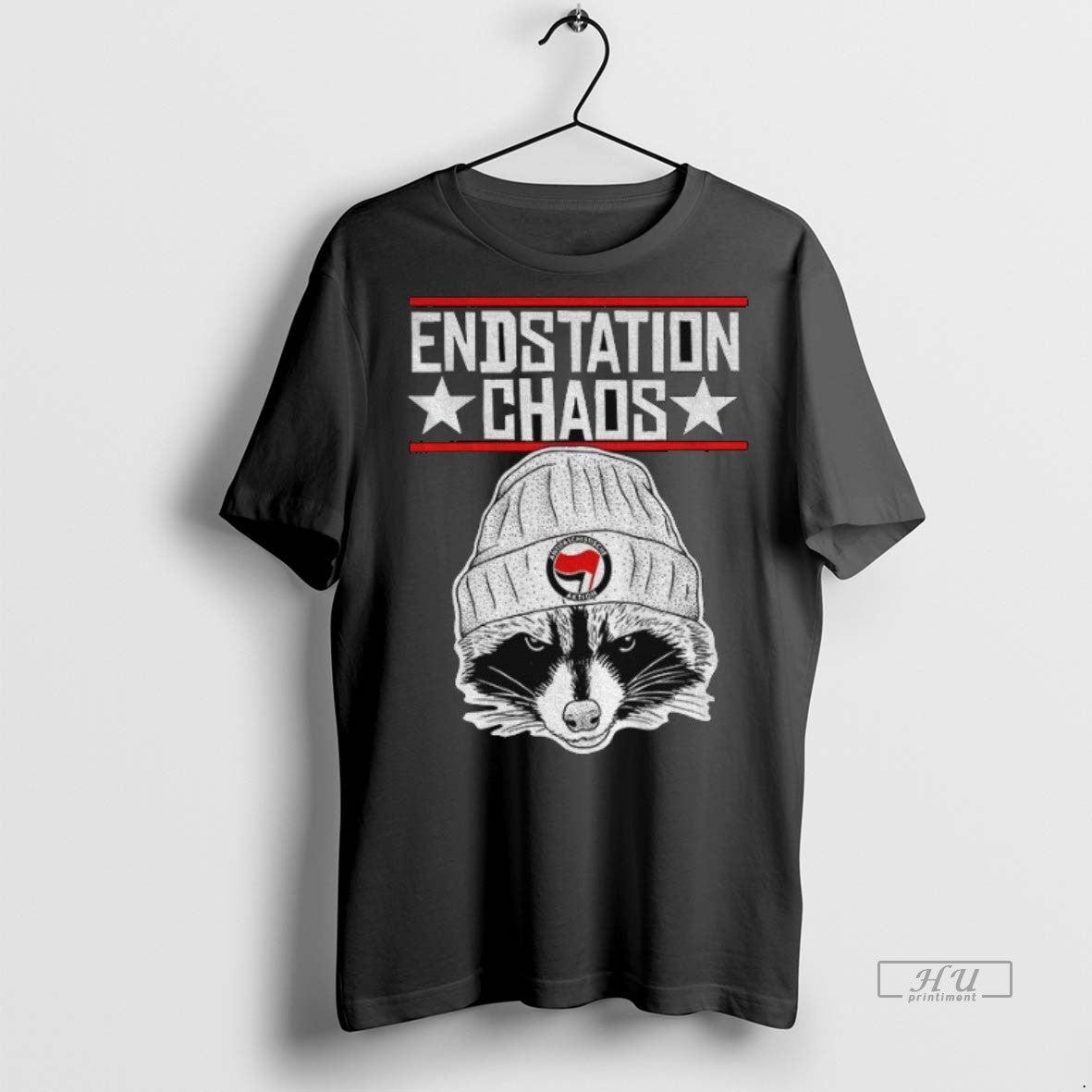 Officials Raccoon Antifaschistische Aktion Logo Endstation Chaos Premium Tee Shirt Sweater