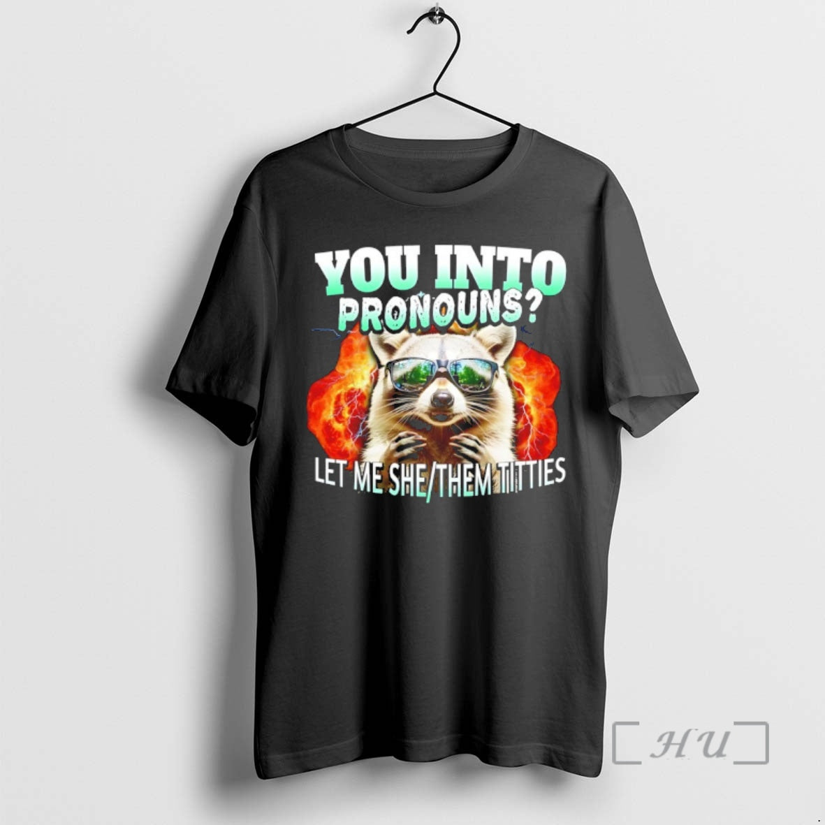 Officials Raccoon You Into Pronouns Let Me She Them Titties Premium T Shirt Sweater