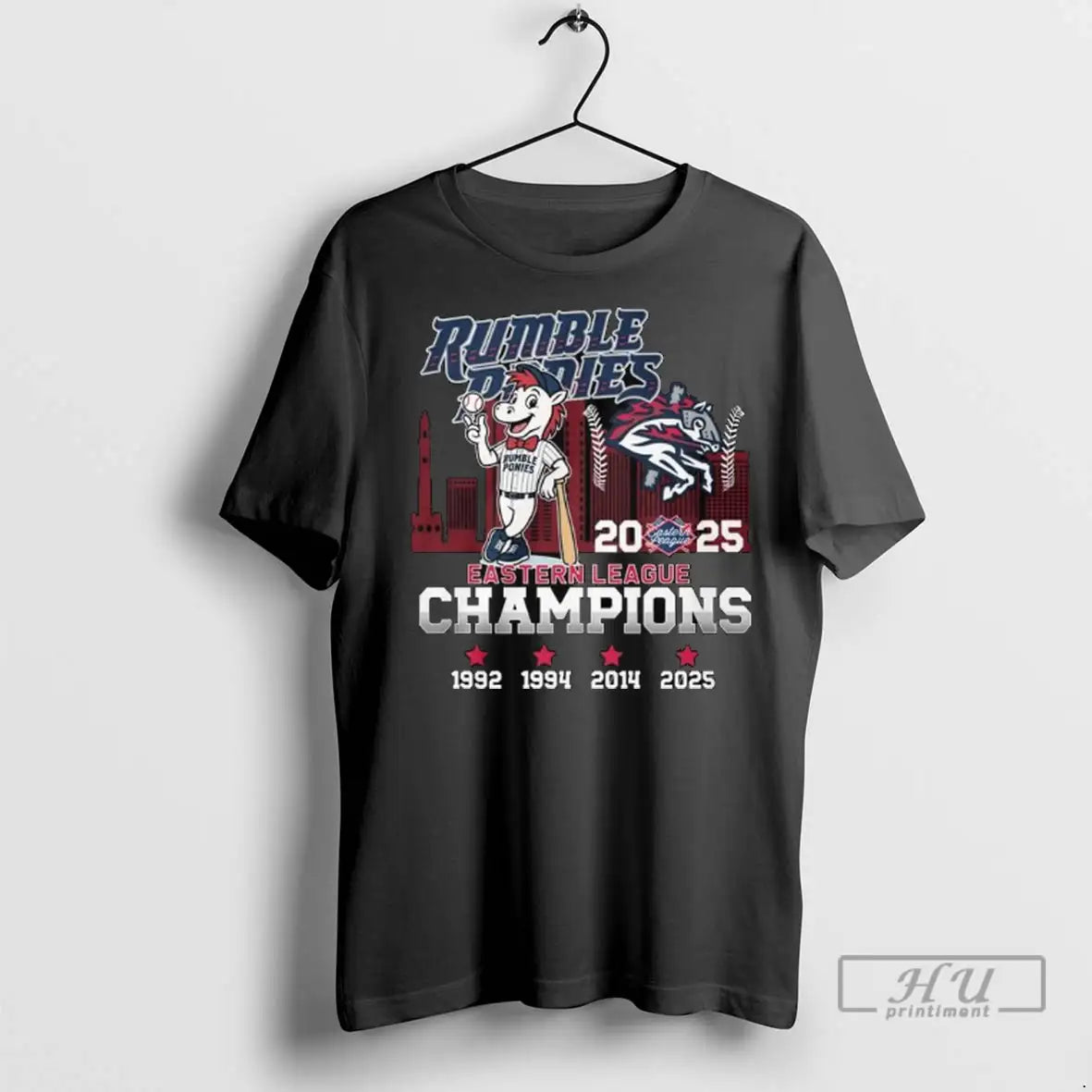 Officials Rumble Ponies Mascot 2025 Eastern League Champions 1992 2025 Long Sleve T Shirt