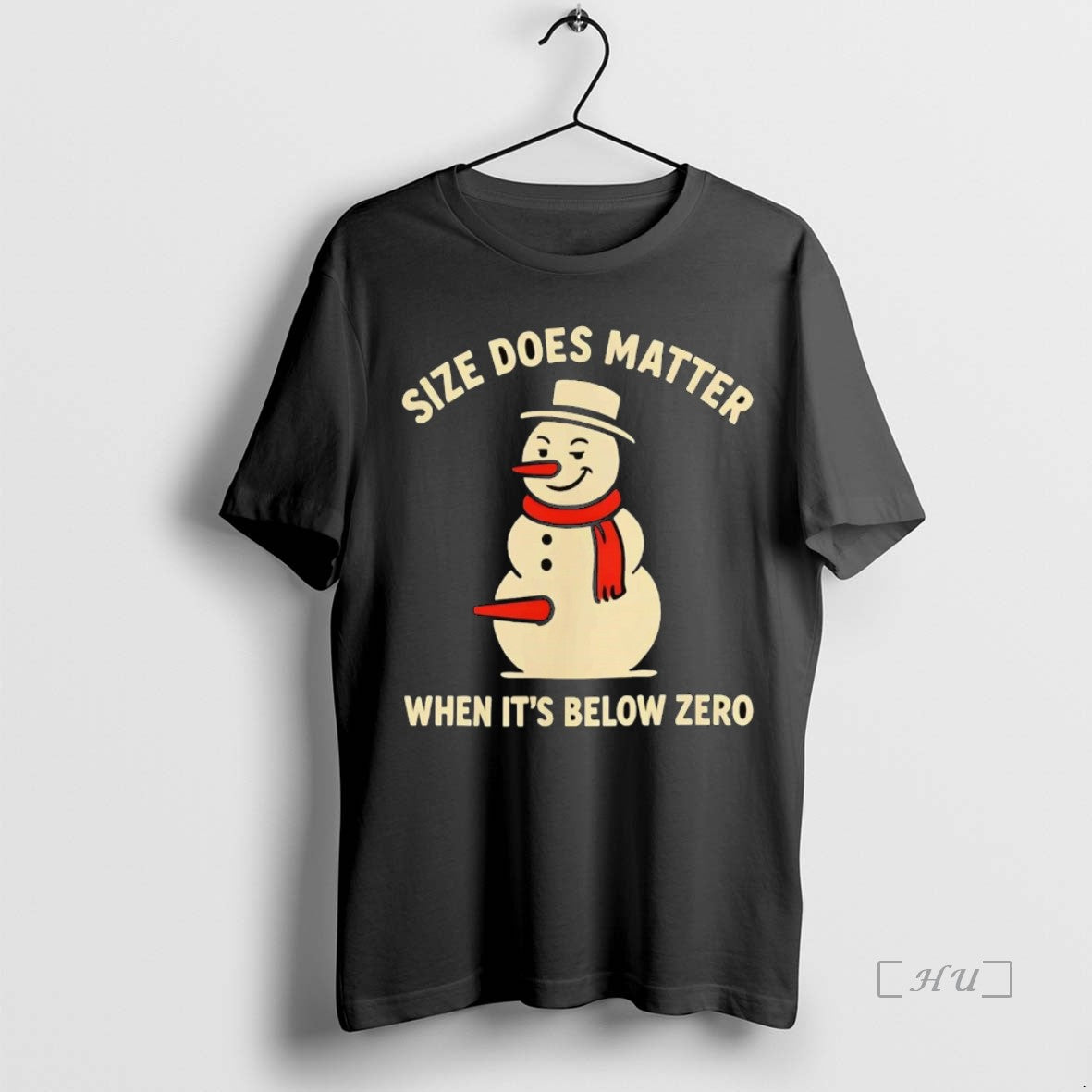 Officials Snowman Size Does Matter When Its Below Zero Christmas Premium T Shirt Sweater