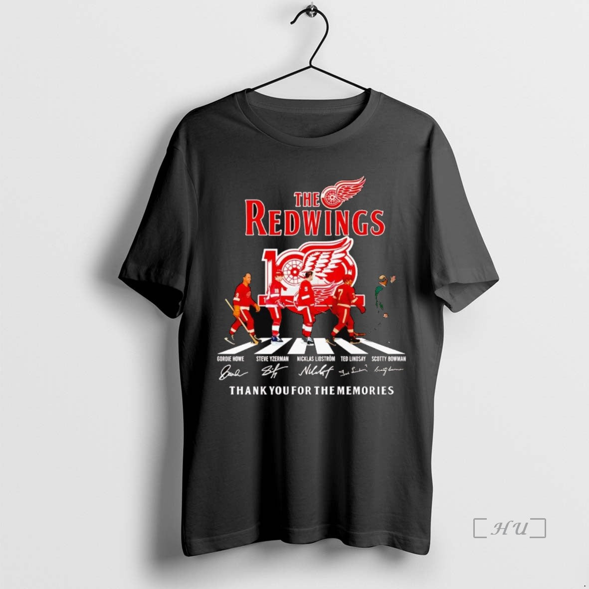 Officials The Detroit Red Wings 100th Anniversary Team Players Abbey Road Premium T Shirt Sweater