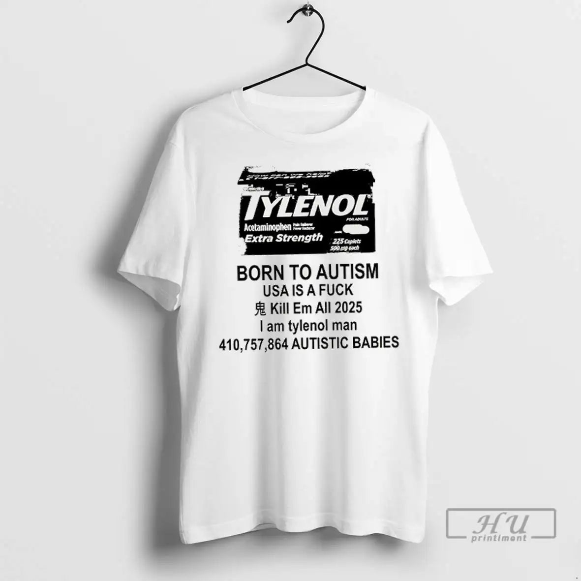 Officials Tylenol Born To Autism T Shirt