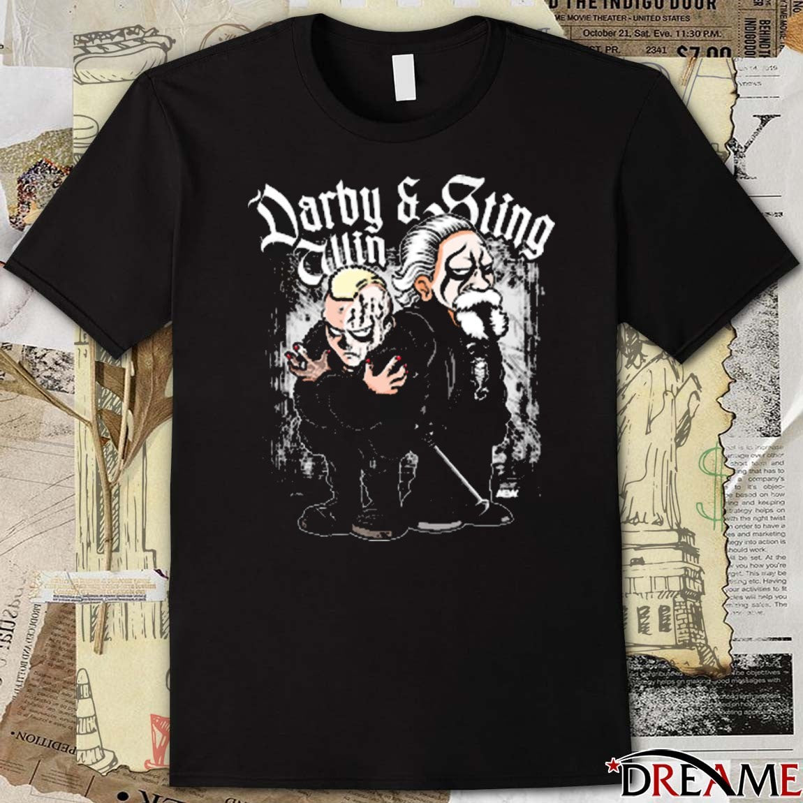 Offiicial Darby Allin and Sting Brothers in Paint AEW 2025 t-shirt