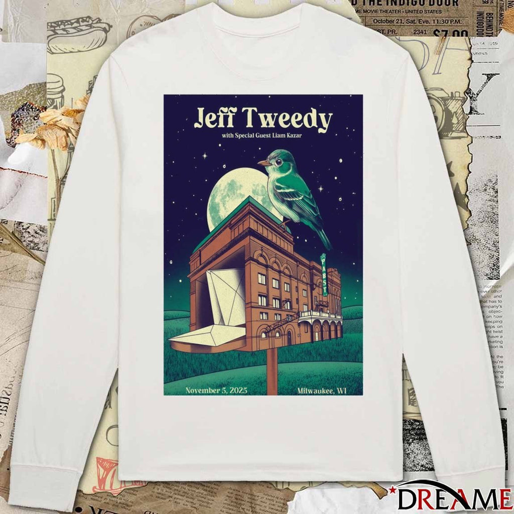 Offiicial Poster Jeff Tweedy Milwaukee WI November 5 2025 t-shirt