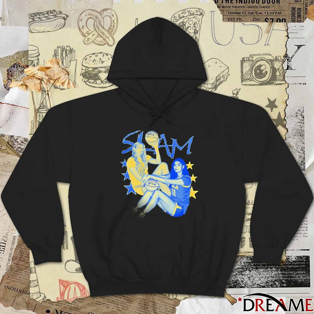 Offiicial SLAM Sienna Betts and Lauren Betts Remix Cover UCLA Bruins t-shirt