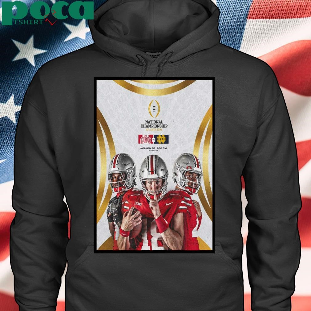 Ohio State Athletics Poster Atlanta, GA Jan 20, 2025 National Championship T-Shirt