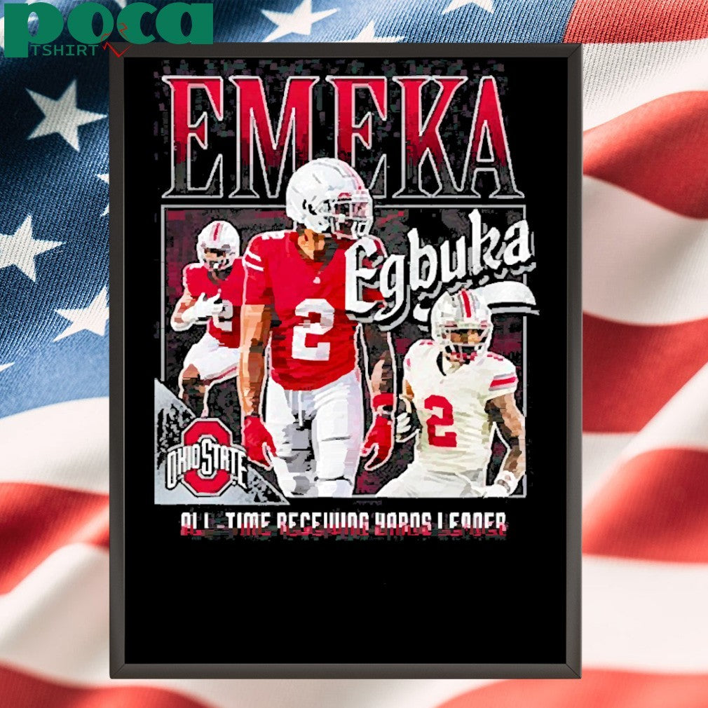 Ohio State Emeka Egbuka All-Time Receiving Yards Leader T-Shirt