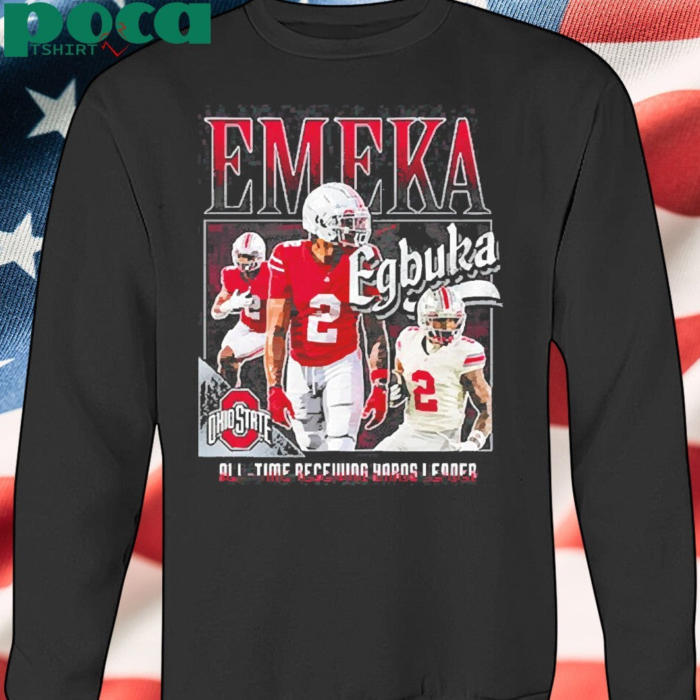 Ohio State Emeka Egbuka All-Time Receiving Yards Leader T-Shirt