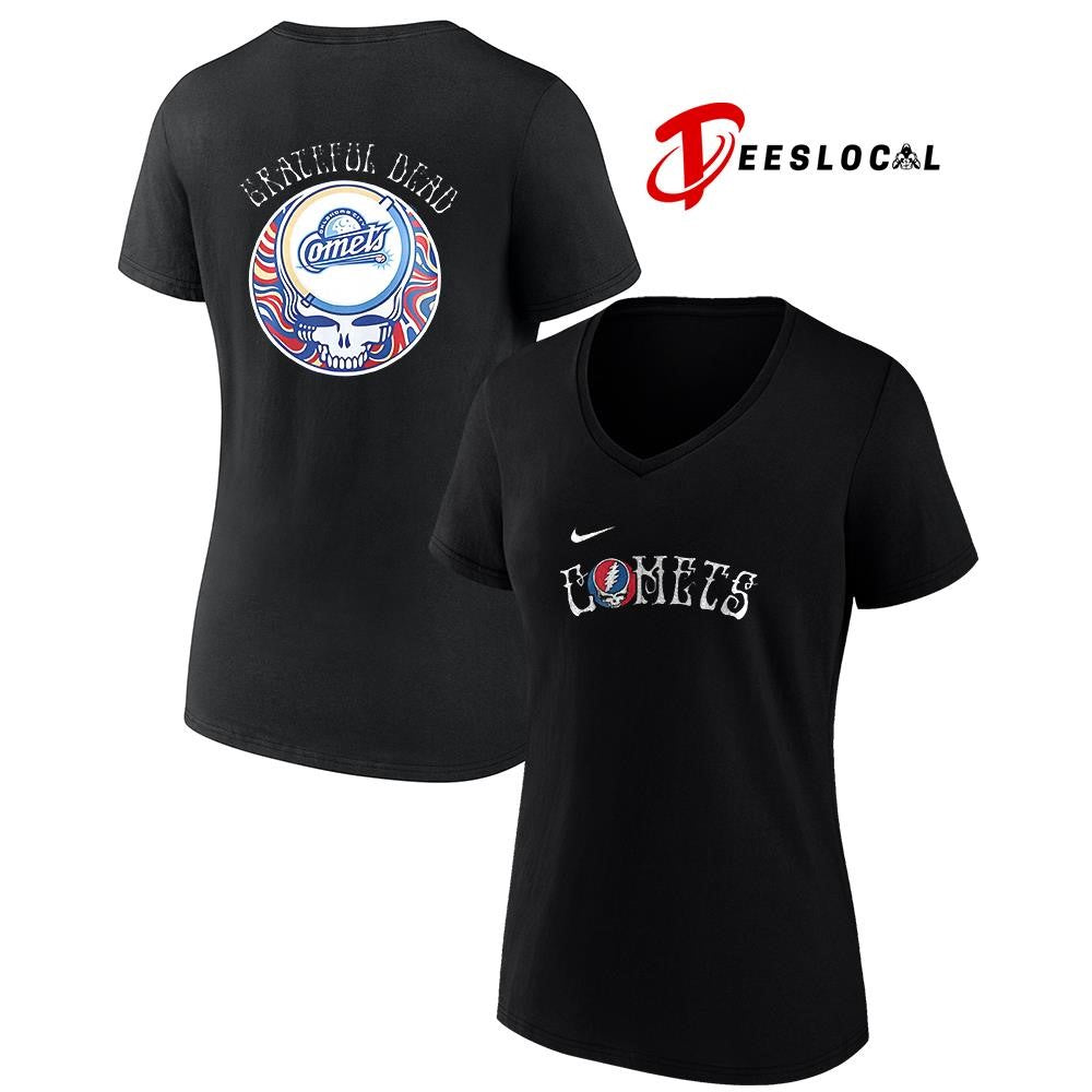 Oklahoma City Comets x Grateful Dead Triple A logo shirt