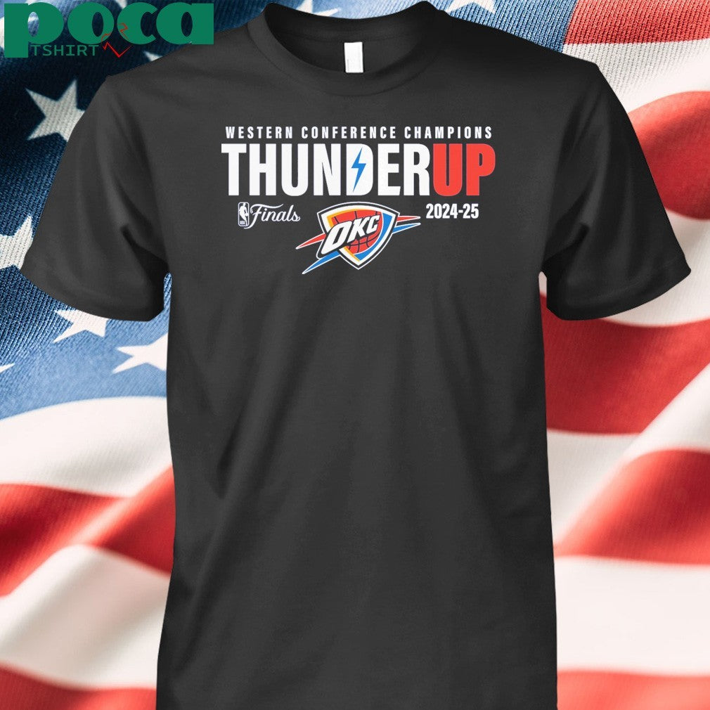 Oklahoma City Thunder 2025 Western Conference Champions Hometown Collection T-Shirt