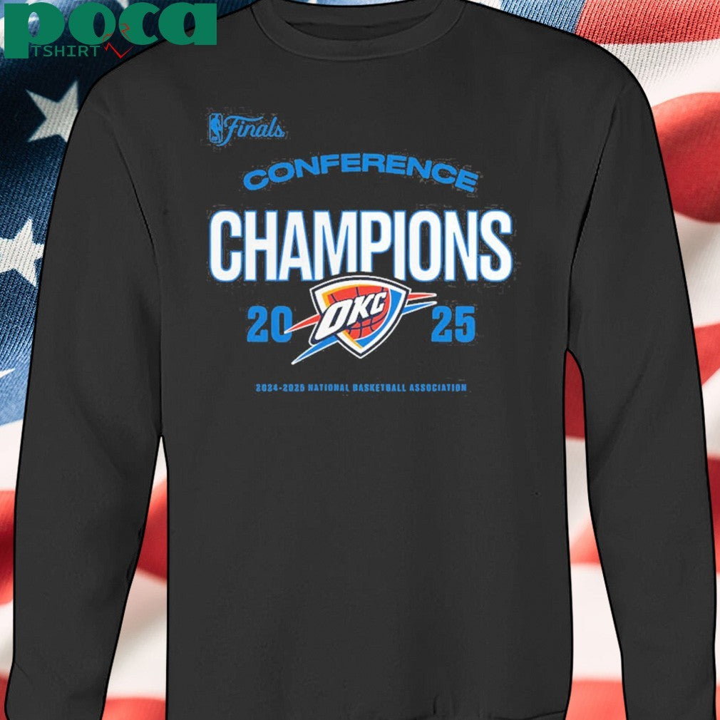Oklahoma City Thunder Black 2025 Conference Champions Buzzer Beater shirt