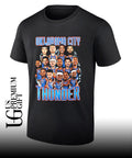 Oklahoma City Thunder NBA Basketball Team Players Roster caricature art shirt