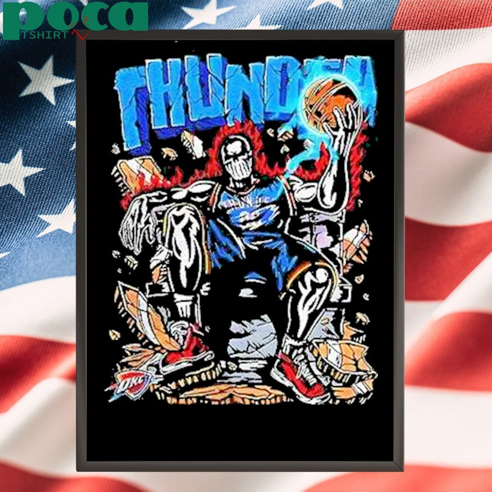 Oklahoma City Thunder Throne Warren Lotas Skeleton Shirt