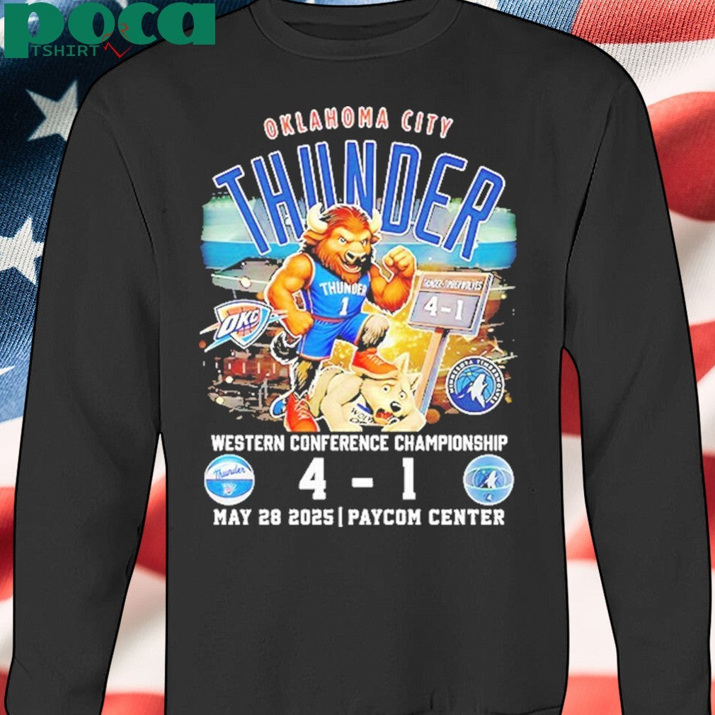 Oklahoma City Thunder Vs Minnesota Timberwolves Western Conference Champions 2025 Shirt