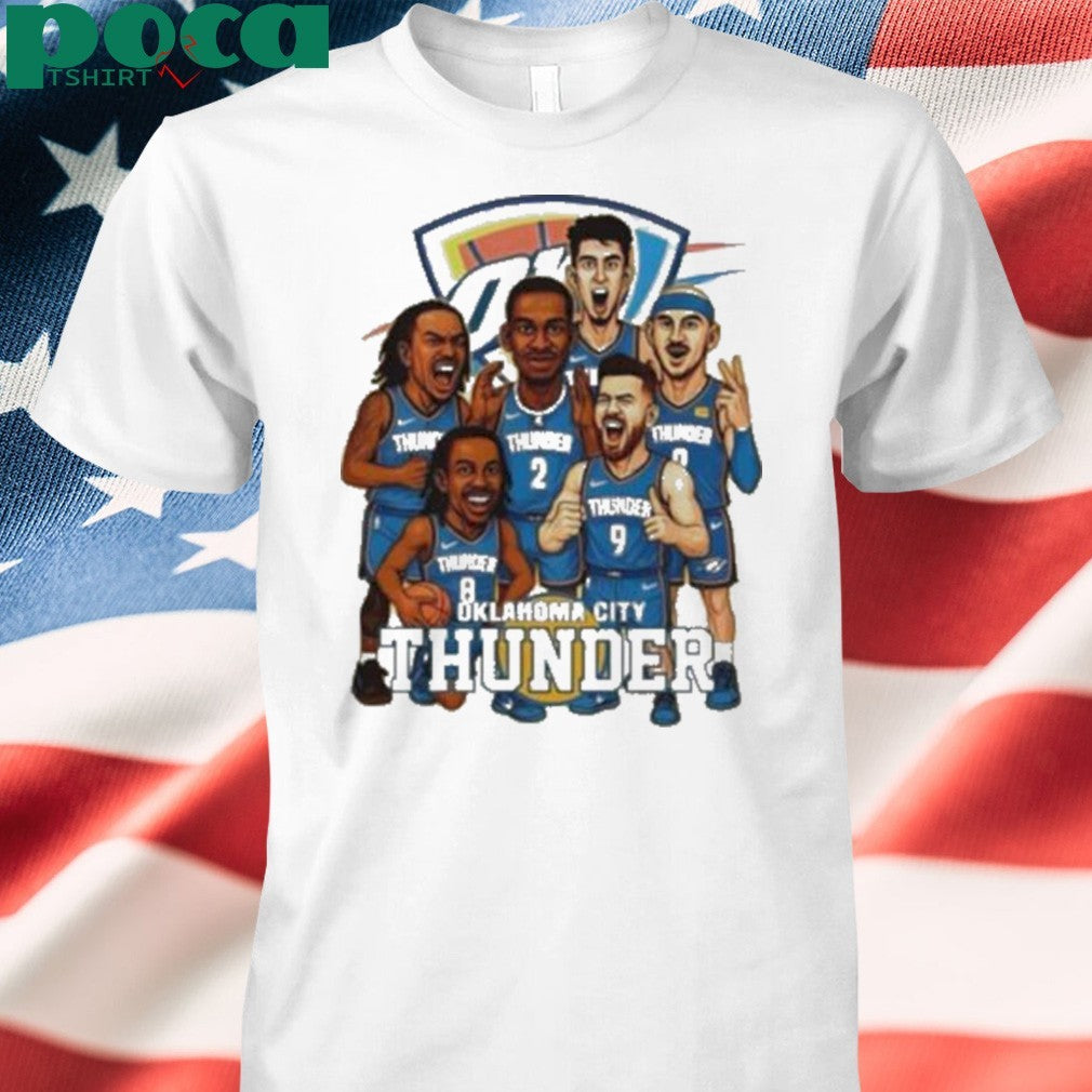 Oklahoma City Thunder basketball NBA Finals 2025 cartoon shirt
