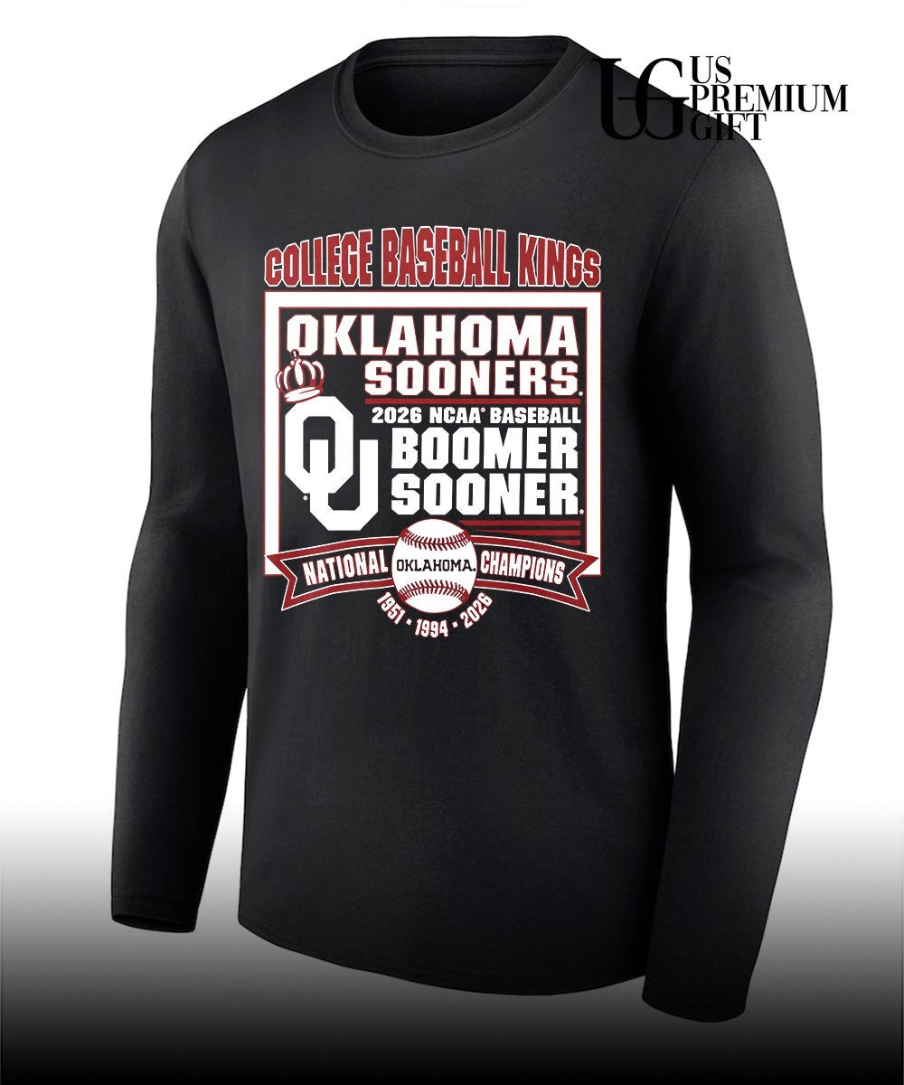 Oklahoma Sooners College Baseball Kings 2026 NCAA National Champions Boomer Sooner shirt