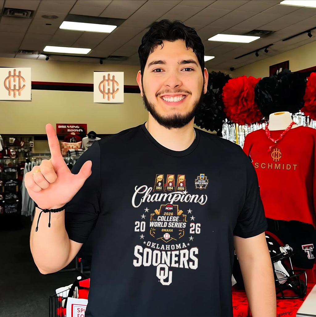 Oklahoma Sooners College World Series Champions 2026 trophies shirt